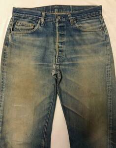 70S LEVIS リーバイス501 66後期 8％ 色落ち＆アタリ抜群！ 実寸約W33～34インチ リペア済み 【501XX 502 505 好きにお薦め！】】