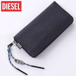 新品 DIESEL ディーゼル 長財布 ラウンドファスナー 財布 ウォレット X08289 メンズ ブランド 雑貨 ネイビー