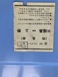 中古品　送料210円　特急券　上野　福島　切符　国鉄　キップ 指定券発行　発行　