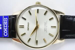 ☆国産貴重名機☆１９６4年製 SEIKO キングセイコー 44-2000 盾メダリオン稀少カマレバーモデル２５石AGF 手巻紳士腕時計