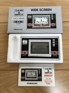 Nintendo GAME&WATCH WIDE SCREEN TURTLE BRIDGE TL-28 任天堂 ニンテンドー ゲームウォッチ タートルブリッジ