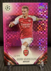 ★22/99★ ウーデゴール ウーデゴーア 23-24 Topps Chrome Pink Refractor アーセナル Arsenal ODEGAARD 