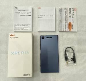 #6181 Xperia XZ1 SOV36 メモリー4GB ストレージ64GB ムーンライトブルー au ジャンク品