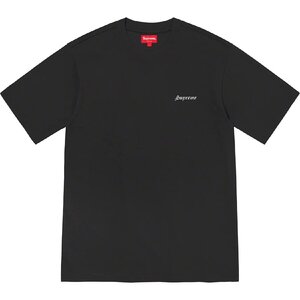 ★ 20FW Supreme シュプリーム Washed S/S Tee ウォッシュ 半袖 Tシャツ logo ロゴ top (ブラック黒S)GDS