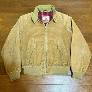 70s 英国製 バラクータ BARACUTA コーデュロイ Ｇ9 40コットン AEROジップ ジャケット ブルゾン ハリントンジャケット ヴィンテージ OPTI