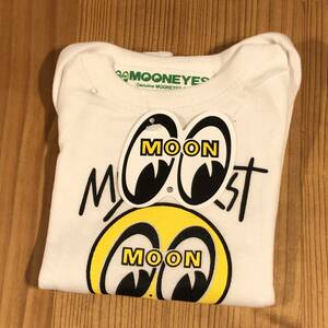 mooneyes ムーンアイズ 120円発送可 ベビー服 My First MOON ベビーT Ｔシャツ 80cm ホワイト 白色