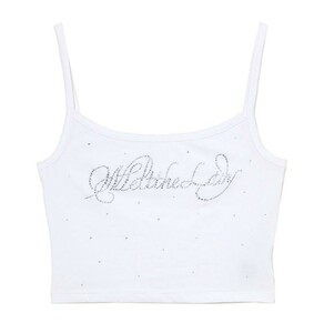 melt the lady　メルトザレディ　logo gradation camisole 白 ホワイト 新品未使用 正規品 meltthelady　ザレッドスレッド　the red thread