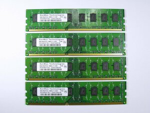 【中古】SanMax PC3L-12800U DDR3L-1600 8GB×4枚 合計32GB SMD-8G28H3P-16KLZ