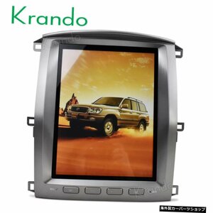 Krando Android 9.0 12.1" Toyota Land Cruiser lc100 2002-2007 GPSナビゲーション用垂直スクリーンカーオーディオマルチメディアプ