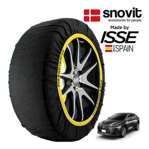 snovit正規品 ISSE製造 SNOW SOCKS レクサス NX250 AAZA20 235/45R18 18インチ フロント スノーソックス 布製 タイヤ チェーン 非金属