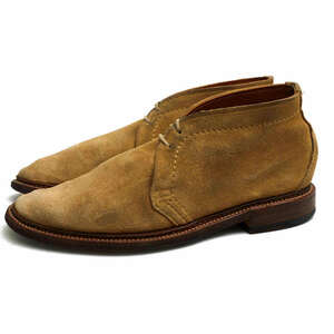 ALDEN オールデン チャッカブーツ 1494 Unlined Chukka Boots Tan Suede 牛革 アンラインド仕様 プレーントゥ グッドイヤーウェルト製法 レ