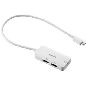 まとめ得 エレコム Type-C ドッキングステーション USB-C×1 USB-A×1 HDMI×1 ホワイト DST-C31WH x [2個] /l