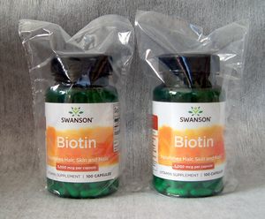 ビオチン 5000mcg 200粒 高含有●スワンソン社 Biotin