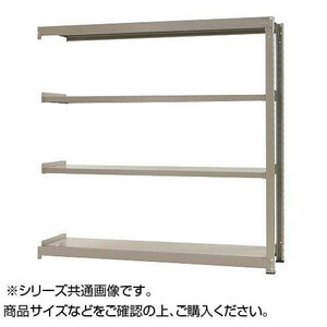 中量ラック　耐荷重500kgタイプ　連結　間口900×奥行750×高さ1500mm　4段　ニューアイボリー /a