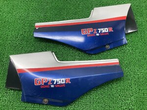 GPZ750Ｒ サイドカバー 左右 青M 36001-1259 カワサキ 純正 中古 バイク 部品 ZX750G 修復素材やペイント素材に コケキズ無し 品薄 希少品