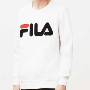 【S】FILA フィラ/クルースウェット/REGOLA SWEATSHIRT/白