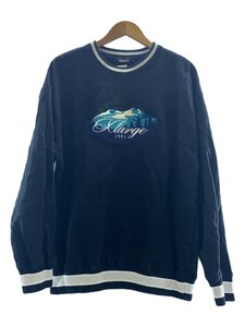 X-LARGE◆22AW/マウンテンロゴクルーネックスウェット/M/コットン/ブラック/黒/101224012025