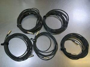 XLR マイクケーブル　classic pro 等　５本セット　10m 5m