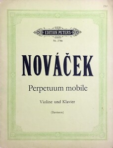 ノヴァーチェク 常動曲（無窮動） (ヴァイオリン+ピアノ) 輸入楽譜 Novacek perpetuum Mobile 洋書