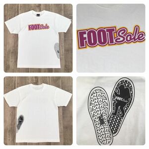 BAPE FOOT SOLE スニーカー Tシャツ Lサイズ a bathing ape エイプ ベイプ アベイシングエイプ NIGO i025