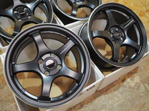 ★軽量★17inch 7.5J+38 4H100 新品 人気 逆ゾリ クロススピードCR5 ホイール1台分 タイヤset可能 ROADSTER CIVIC SUCCEED PROBOX ブラック