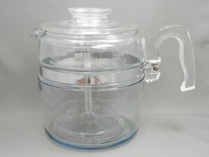 PYREX/オールドパイレックス パーコレーター 6カップ コーヒーメーカー 耐熱ガラス 【7973y1】