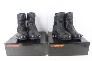 KOMINE ブーツ2点 05-067 Protect Sports SホrtRading Boots 28.0cm メンズ ブラック ブーツ 箱付き バイク 装備 003IDIIB12