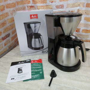 4209PS24【未使用】Melitta(メリタ) コーヒーメーカー イージー トップ サーモ 1400ml ブラック LKT-1001/B