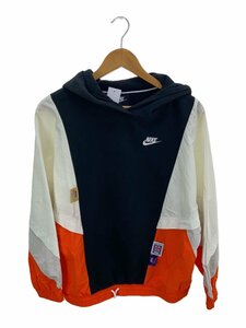 NIKE◆パーカー/M/ポリエステル/ORN/無地/CJ2030-010/ナイロン/スウェット/切り替え/風車//