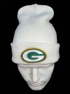 [0] GREEN BAY PACKERS BEANIE WHITE