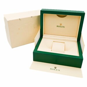 1円 美品 ROLEX CASE ロレックスケース 時計用 空箱 BOX M 内箱 外箱 39139.04 緑 グリーン 付属品 ウォッチケース 349220240507