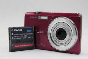 【返品保証】 カシオ Casio Exilim EX-ZS10 レッド 5x バッテリー付き コンパクトデジタルカメラ v3589