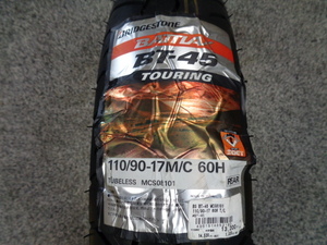 88. 同梱不可 ★【BRIDGESTONE(ブリヂストン)】 MCS08101 BATTLAX BT-45 110/90-17 M/C 60H T/L リア ★ 製造年要確認