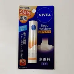 NIVEA ニベア ディープモイスチャー リップクリーム メルティタイプ 無香料