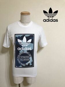 【新品】 adidas originals CAMO TEE アディダス オリジナルス カモフラージュ柄 ラベル 半袖 Tシャツ トップス サイズS 白 DX3662