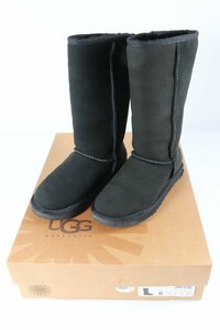 UGG アグ ロング ムートンブーツ シューズ 靴 サイズ23cm ブラック レディース 箱付き 4500-AM