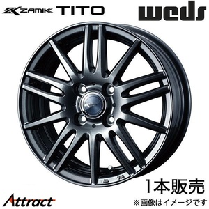 ザミックティート スイフト ZC#1S/ZD#1S 15インチ アルミホイール 1本 ディープメタル 0037586 WEDS STYLISH WHEELS ZAMIK TITO