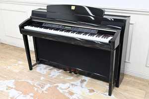 N221 当時の高級機 定価41万円 ヤマハ YAMAHA 黒鏡面艶出し仕上げ 光沢仕上げ グランドピアノに迫る弾き心地と艶出し塗装 電子ピアノ
