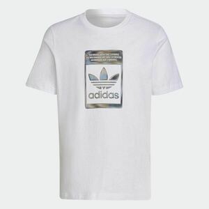 新品 送料込み!! O(XL) アディダスオリジナルス 快適な着心地!! カモパック Tシャツ ホワイト 白 adidas originalsトレフォイル 即決