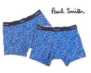 A水01216新品▼ ポールスミス レギュラー ボクサーパンツ 2枚セット 【 M 】 ボクサーブリーフ 下着 パンツ Paul Smith ブルー系