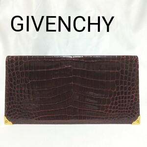 GIVENCHY ジバンシィ リアルクロコダイル 長財布