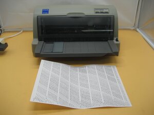 EPSON◎VP-930◎小型 水平型 ドットプリンタ◎USB／パラレル◎インクリボン無し◎印字良好◎フロントトレイ割れ　K3911