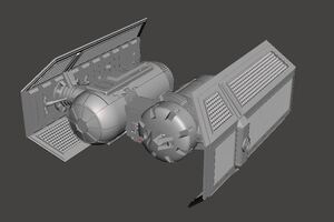 1/72 TIEボマー TIE/saボマー TIE/sa bomber STAR WARS スターウォーズ 3Dプリント 未塗装・未組立 宇宙船 宇宙戦闘機 Space Fighter SF