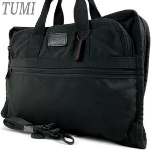 1円 TUMI トゥミ ビジネスバッグ 2way ブラック A4可 ブリーフケース 黒 メンズ ハンドバッグ 書類カバン A4収納可 コンパートメント