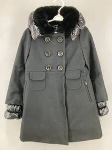 ☆ MONCLER モンクレール ダウンコート CAPPOTTO CALAIS ウール 子供服 ファー&袖部分取り外し可 サイズ120 ブラック 冬