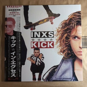 Inxs「kicks」邦LP 1987年 帯付き★★インエクセス マイケル・ハッチェンス new wave