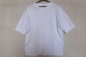 UNIQLO U/ユニクロ/341-435806/エアリズムコットンオーバーサイズTシャツ/5分袖/AIRism/ワイドフィット/白/ホワイト/Mサイズ(7/22R6)