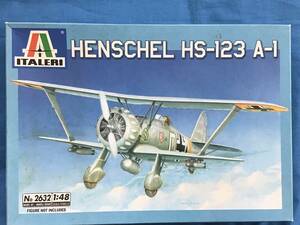  ■即決■送料350円～ 1/48 イタレリ 急降下爆撃機 ヘンシェル Hs123A-1 ‘ルフトバッフェ’