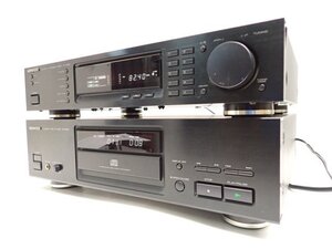 KENWOOD DP-8020 + KT-7020 ケンウッド CDデッキ CDプレーヤー 動作可 + AM/FMステレオチューナー 動作可 ∩ 70F34-3