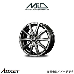 MID ユーロスピード V25 アルミホイール 4本 シフォン/シフォンカスタム LA600F/LA610F(13×4J 4-100 INSET43 メタリックグレー)EUROSPEED